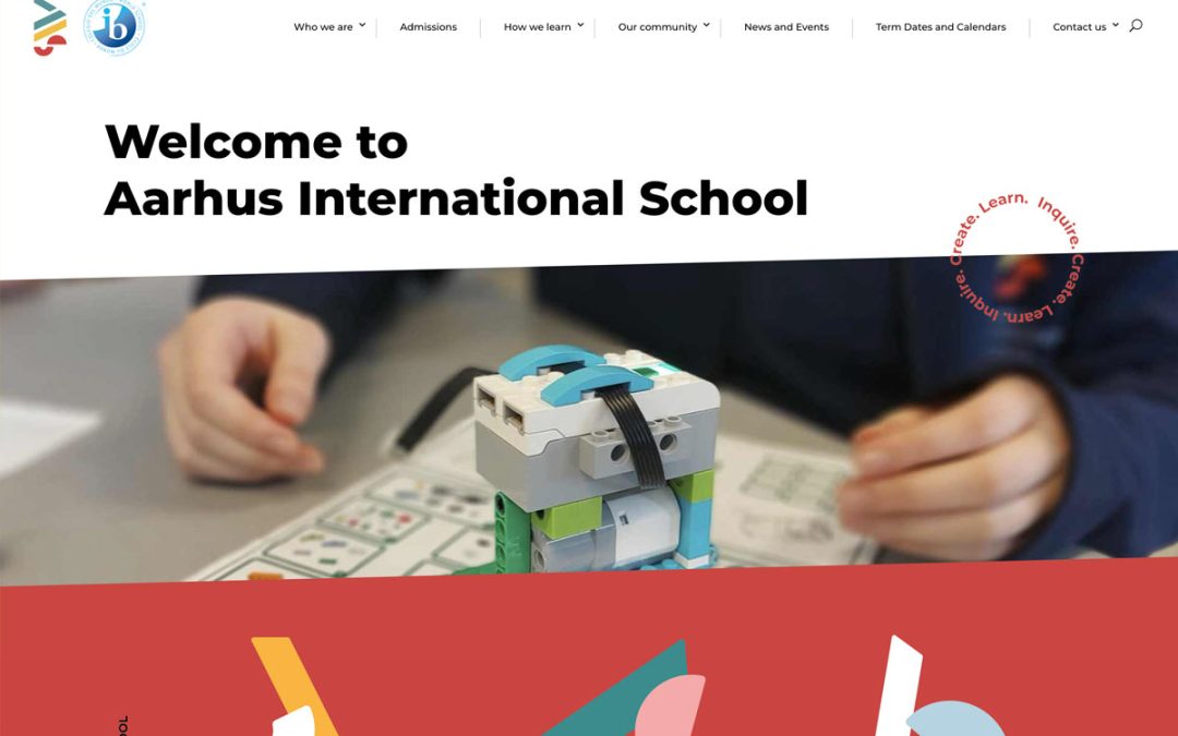 Redesign af hjemmeside – Aarhus International School – wayfab